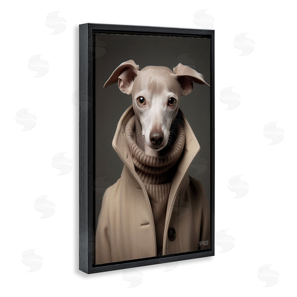 Stupell Industries Roozbeh Bahramali | Chic Fashion Greyhound