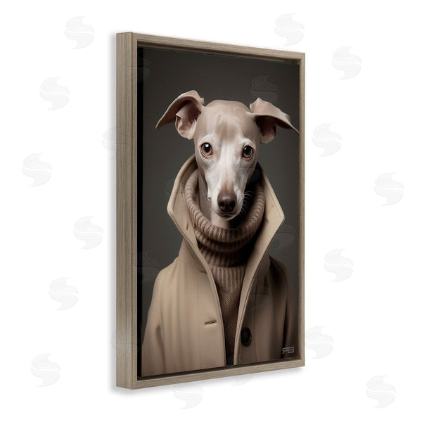 Stupell Industries Roozbeh Bahramali | Chic Fashion Greyhound