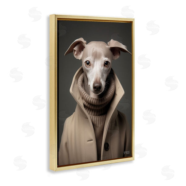Stupell Industries Roozbeh Bahramali | Chic Fashion Greyhound