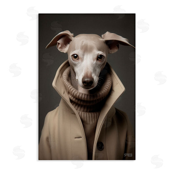 stupell industries Roozbeh Bahramali | Chic Fashion Greyhound