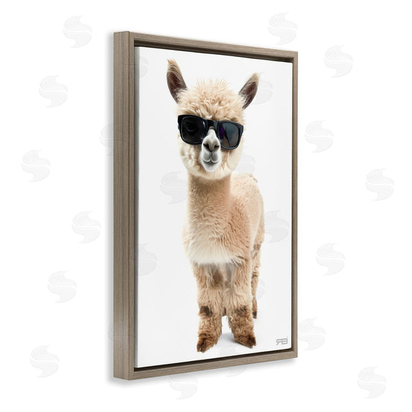 Stupell Industries Roozbeh Bahramali | Cool Alpaca And Glasses