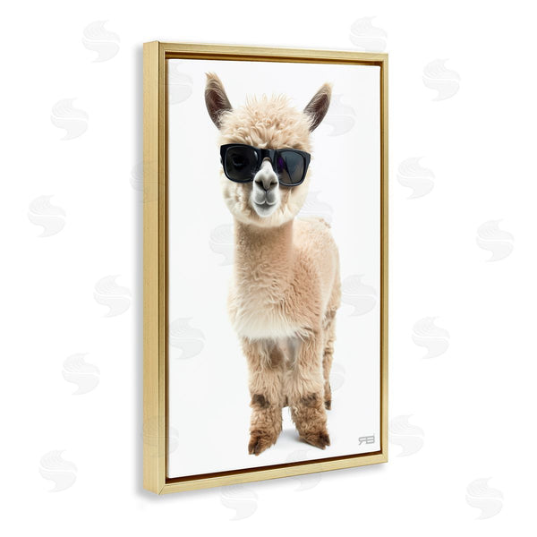 Stupell Industries Roozbeh Bahramali | Cool Alpaca And Glasses