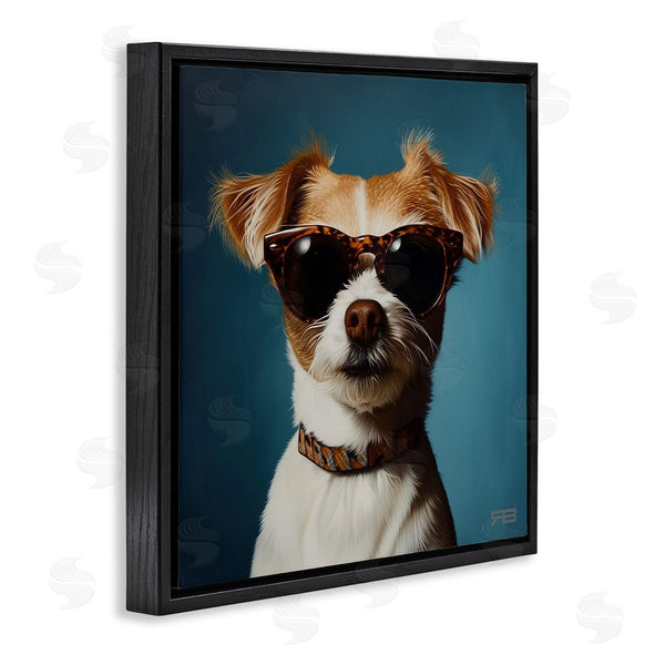 Stupell Industries Roozbeh Bahramali | Cool Dog On Blue