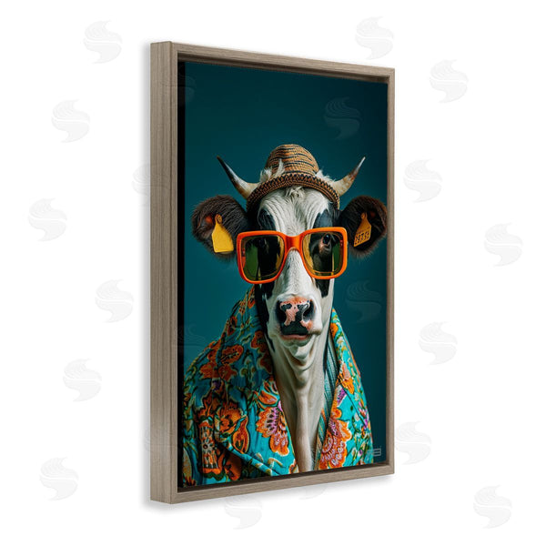 Stupell Industries Roozbeh Bahramali | Cool Trendy Cow