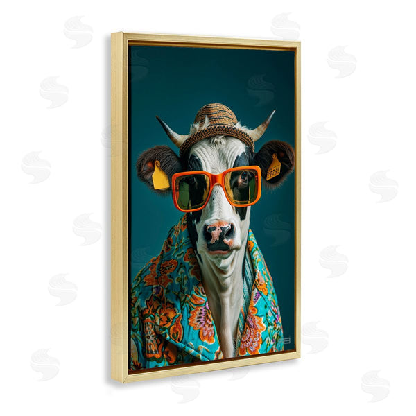 Stupell Industries Roozbeh Bahramali | Cool Trendy Cow