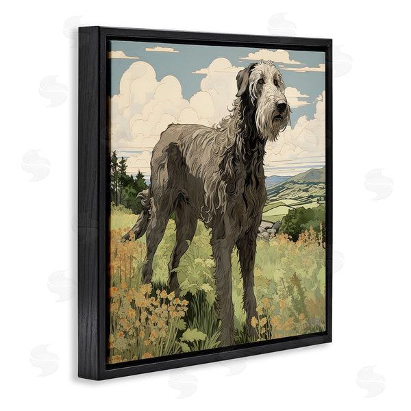 Stupell Industries Roozbeh Bahramali | Countryside Landscape Dog