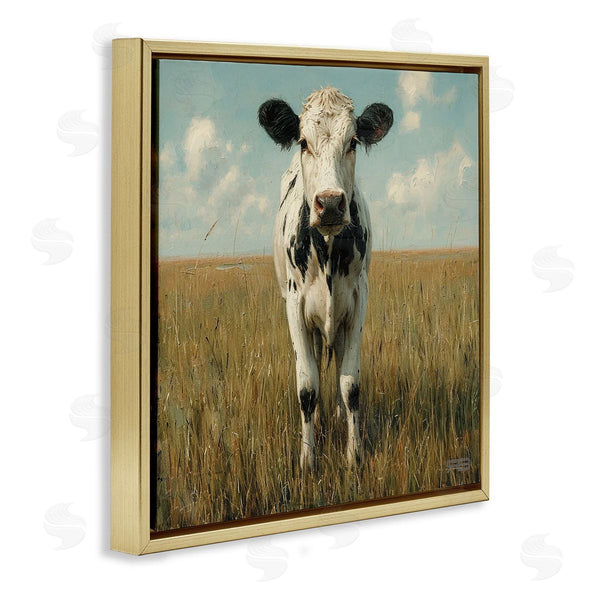 Stupell Industries Roozbeh Bahramali | Cow In Verdant Field