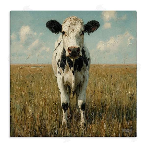 stupell industries Roozbeh Bahramali | Cow in Verdant Field