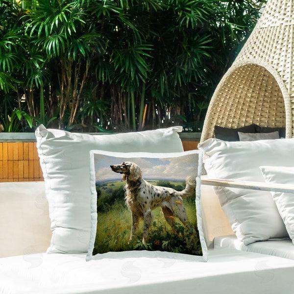 Stupell Industries Roozbeh Bahramali | Dalmatian Dog In Countryside Printed Throw Pillow