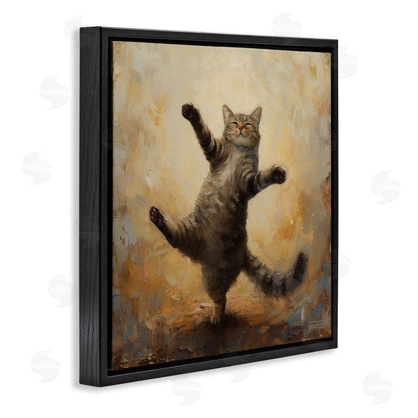 Stupell Industries Roozbeh Bahramali | Dancing Tabby Cat