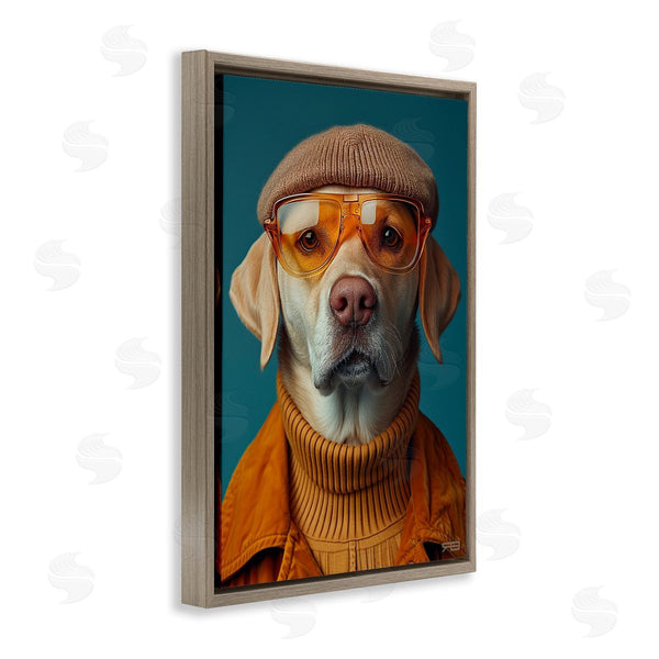 Stupell Industries Roozbeh Bahramali | Dog In Knit Fashion