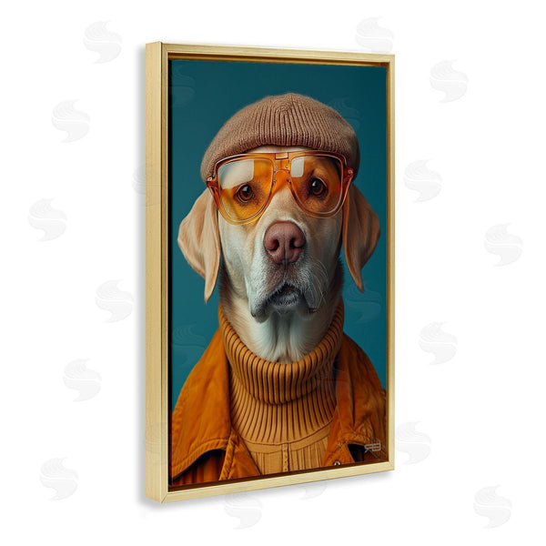 Stupell Industries Roozbeh Bahramali | Dog In Knit Fashion