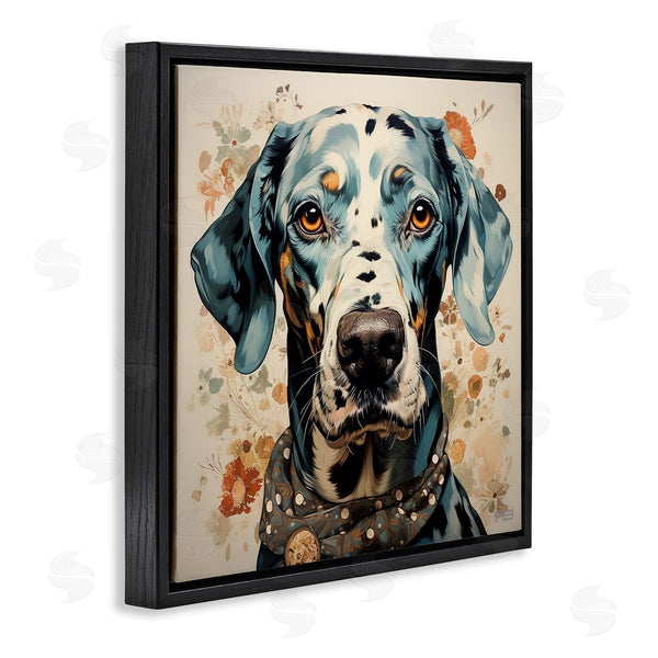 Stupell Industries Roozbeh Bahramali | Dog Portrait With Paint Splatter