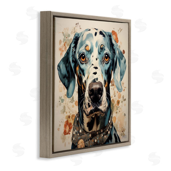 Stupell Industries Roozbeh Bahramali | Dog Portrait With Paint Splatter
