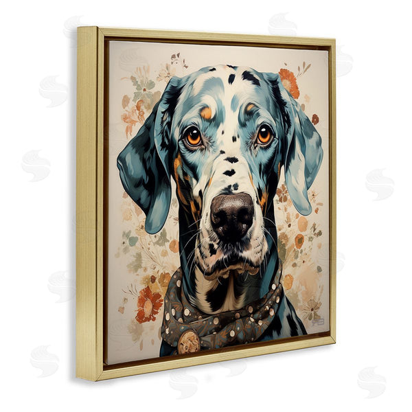 Stupell Industries Roozbeh Bahramali | Dog Portrait With Paint Splatter