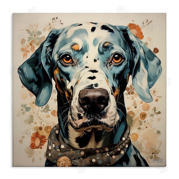 stupell industries Roozbeh Bahramali | Dog Portrait with Paint Splatter