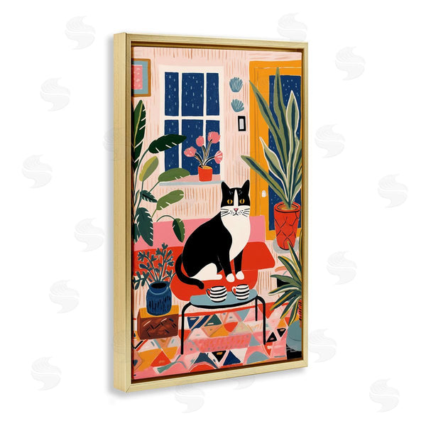 Stupell Industries Roozbeh Bahramali | Eclectic Living Room Cat