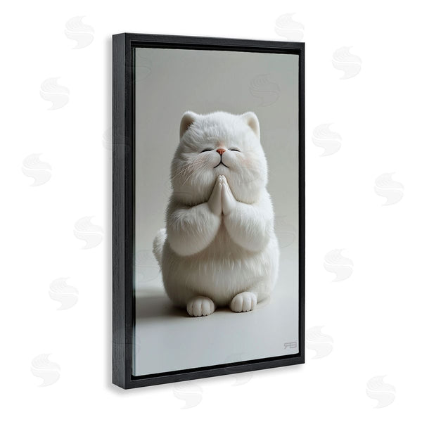 Stupell Industries Roozbeh Bahramali | Fluffy Praying Cat