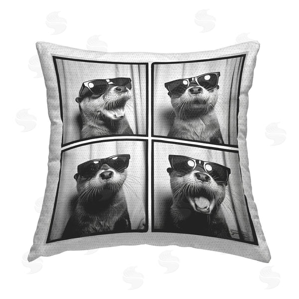 Stupell Industries Roozbeh Bahramali | Fun Sunglasses Otter Printed Throw Pillow