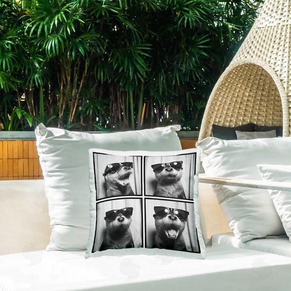 Stupell Industries Roozbeh Bahramali | Fun Sunglasses Otter Printed Throw Pillow