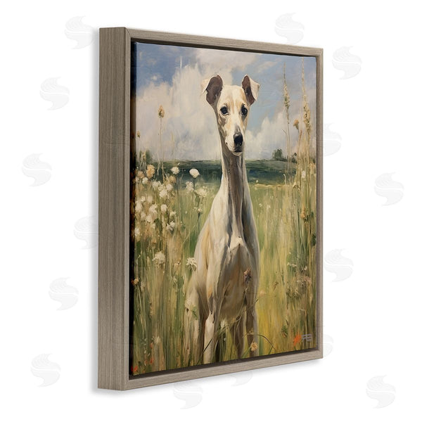 Stupell Industries Roozbeh Bahramali | Greyhound Dog Landscape