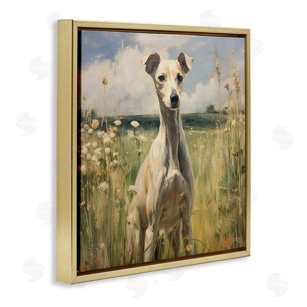 Stupell Industries Roozbeh Bahramali | Greyhound Dog Landscape