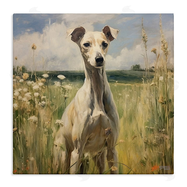 stupell industries Roozbeh Bahramali | Greyhound Dog Landscape