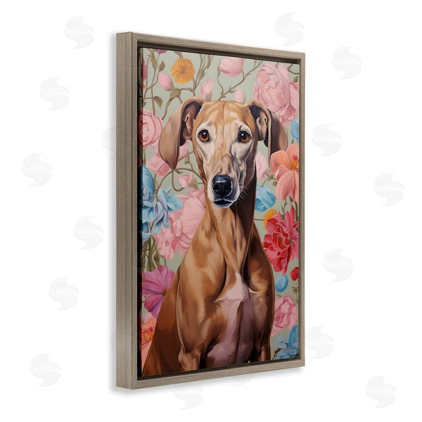 Stupell Industries Roozbeh Bahramali | Greyhound On Florals