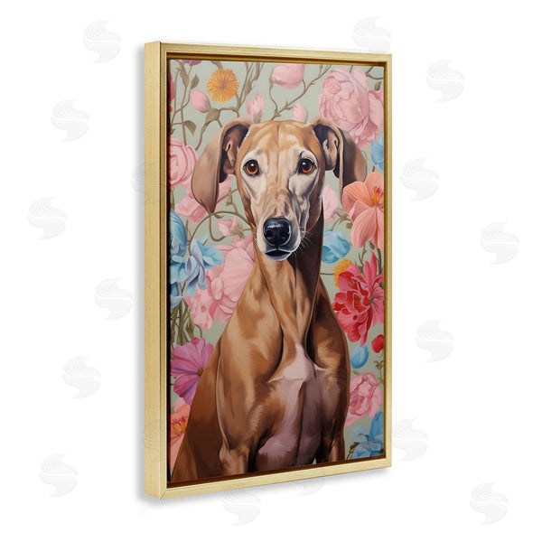 Stupell Industries Roozbeh Bahramali | Greyhound On Florals