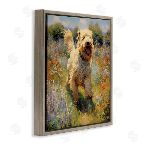 Stupell Industries Roozbeh Bahramali | Happy Running Terrier Dog