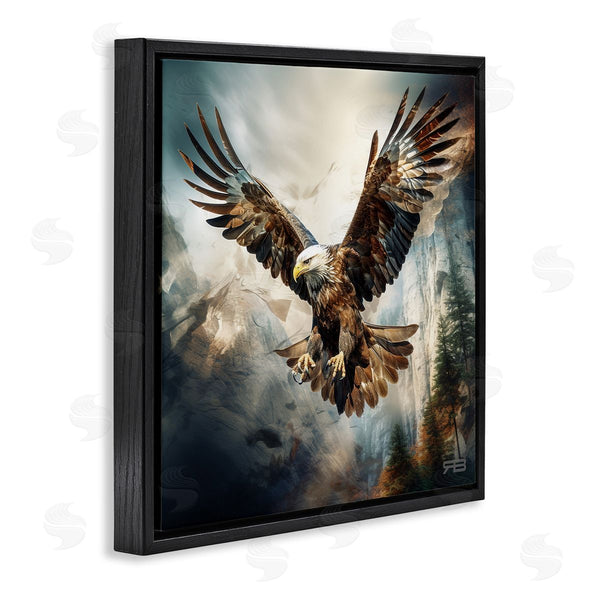 Stupell Industries Roozbeh Bahramali | Intense Eagle Spreading Wings
