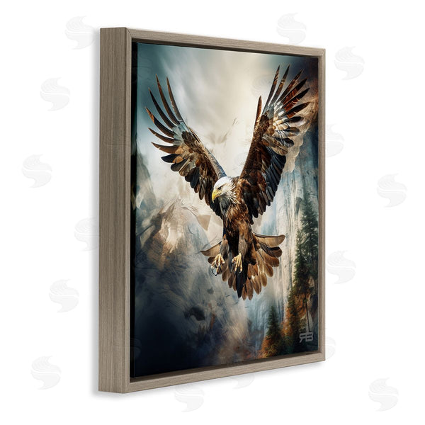 Stupell Industries Roozbeh Bahramali | Intense Eagle Spreading Wings
