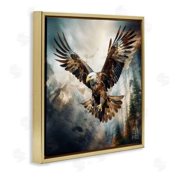 Stupell Industries Roozbeh Bahramali | Intense Eagle Spreading Wings