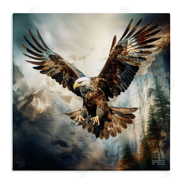 stupell industries Roozbeh Bahramali | Intense Eagle Spreading Wings