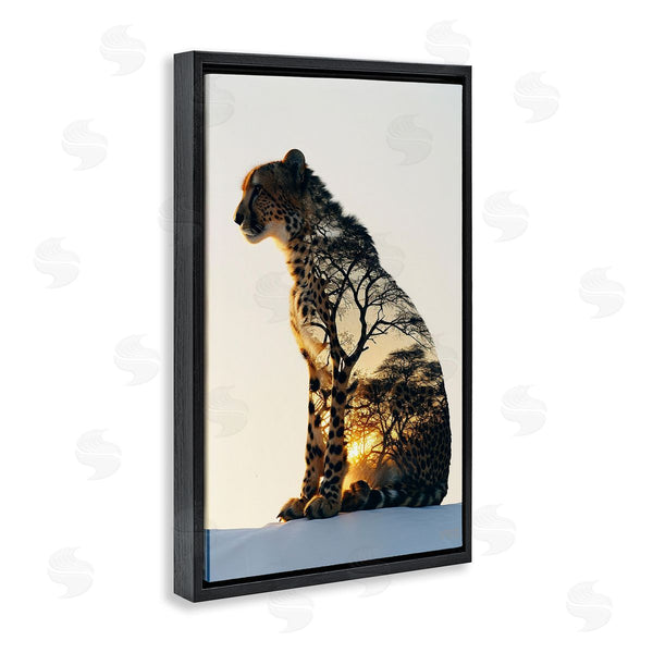 Stupell Industries Roozbeh Bahramali | Leopard With Silhouette