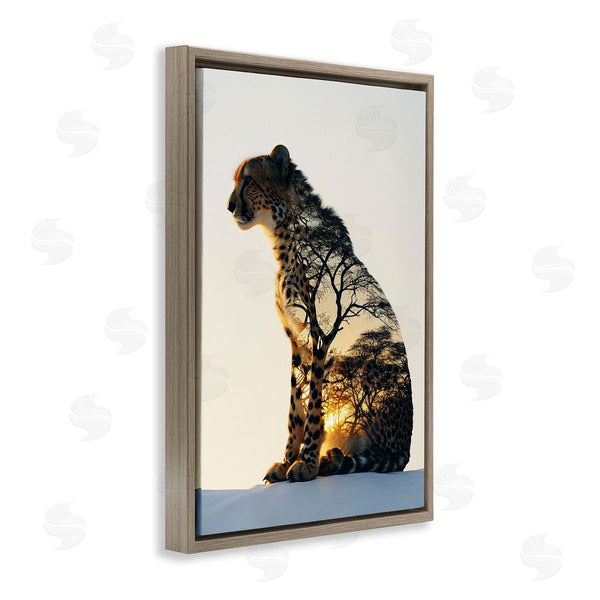 Stupell Industries Roozbeh Bahramali | Leopard With Silhouette