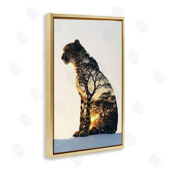 Stupell Industries Roozbeh Bahramali | Leopard With Silhouette