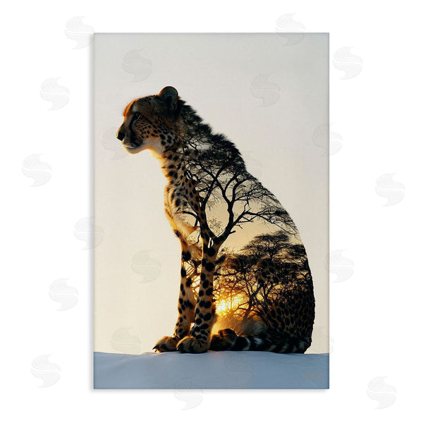 stupell industries Roozbeh Bahramali | Leopard with Silhouette