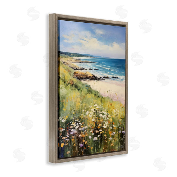 Stupell Industries Roozbeh Bahramali | Meadow Beside Beach Wall Art