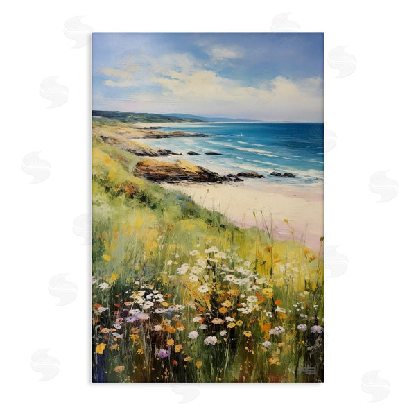 stupell industries Roozbeh Bahramali | Meadow Beside Beach Wall Art
