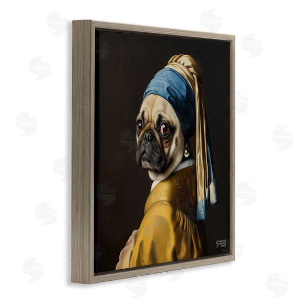 Stupell Industries Roozbeh Bahramali | Pearl Earring Classic Dog