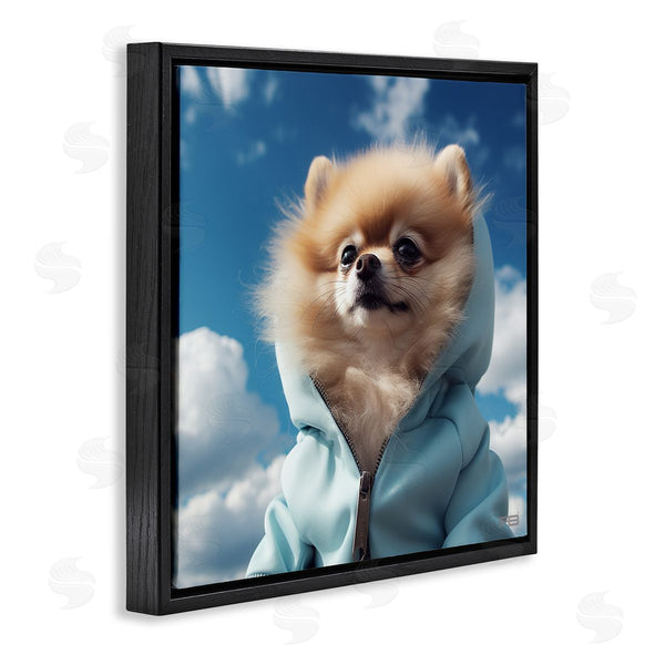 Stupell Industries Roozbeh Bahramali | Pomeranian Dog And Clouds