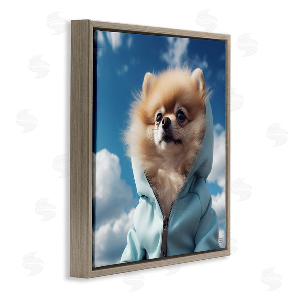 Stupell Industries Roozbeh Bahramali | Pomeranian Dog And Clouds
