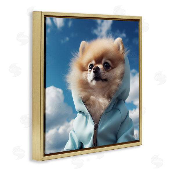 Stupell Industries Roozbeh Bahramali | Pomeranian Dog And Clouds
