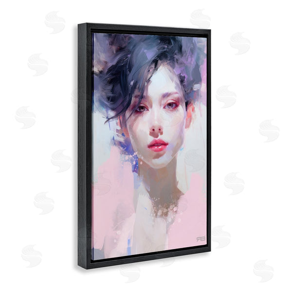 Stupell Industries Roozbeh Bahramali | Purple Haired Woman
