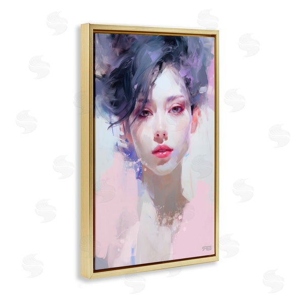 Stupell Industries Roozbeh Bahramali | Purple Haired Woman
