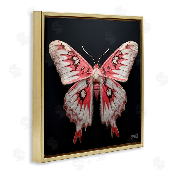 Stupell Industries Roozbeh Bahramali | Red And White Moth Wall Art