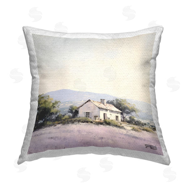 Stupell Industries Roozbeh Bahramali | Rural Farm Horizon Printed Throw Pillow