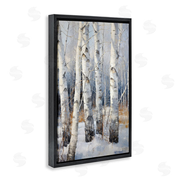 Stupell Industries Roozbeh Bahramali | Snowy Birch Forest