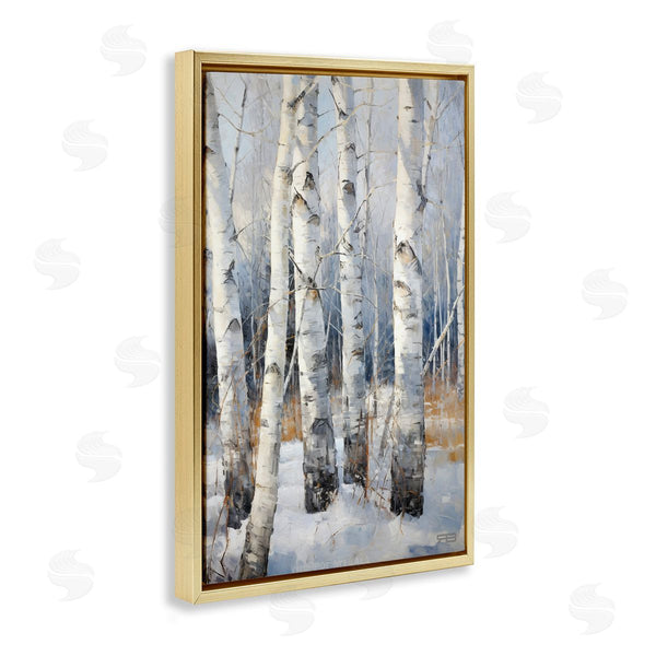 Stupell Industries Roozbeh Bahramali | Snowy Birch Forest